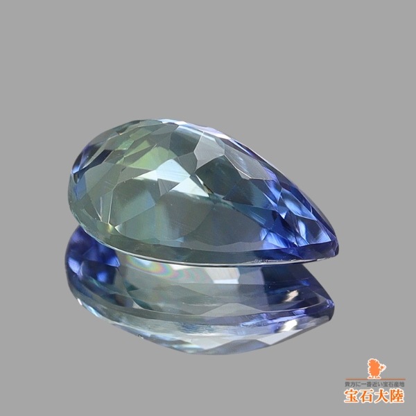 天然ゾイサイト 1.03ct 【バイカラー】 タンザニア