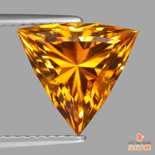 天然シトリン 2.25ct 【アメリカンカット】 ブラジル