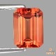 天然アンデシン 1.44ct 【オレンジレッド】 オクタゴンカット