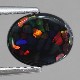 0.90ct天然ブラックオパール【レッド】黒生地
