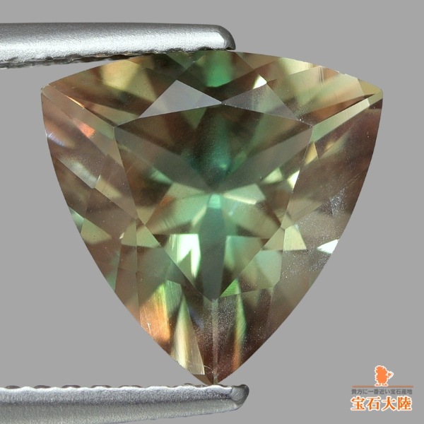 天然オレゴンサンストーン 2.77ct 【ラブラドライト】 美グリーン