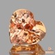 天然インペリアルトパーズ 1.26ct 【ピンキッシュオレンジ】 ハートシェイプ