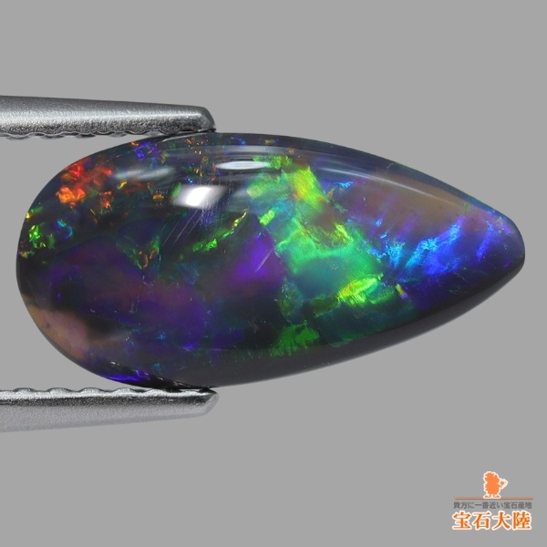 天然ブラックオパール 1.48ct 【マルチ遊色】ライトニングリッジ
