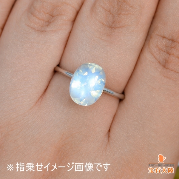 天然ムーンストーン 3.32ct 【神秘的ブルーシラー】高品質バフトップ