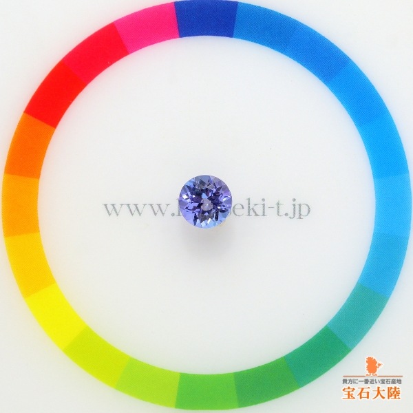 タンザナイト（天然） サイズ約6.1ミリ ラウンドカット 0.8ct
