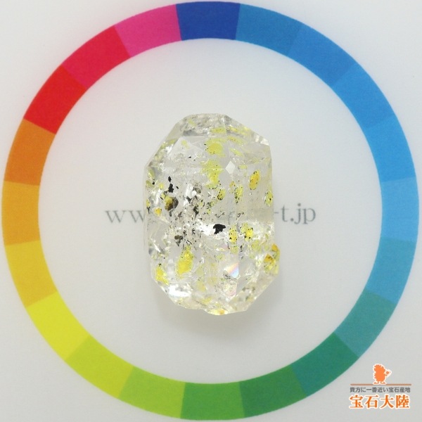 天然オイルインクォーツ 21.63ct 【動く気泡】 ラフ パキスタン