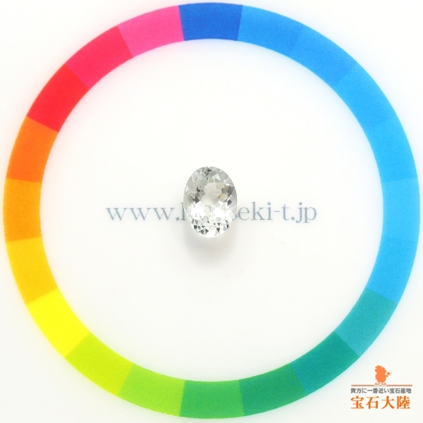 天然トルマリン 1.36ct 【アクロアイト】 オーバルカット