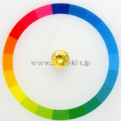 特大非加熱天然イエローサファイア6.754ct サファイア（非加熱）イエロー | ADAMAS Gems