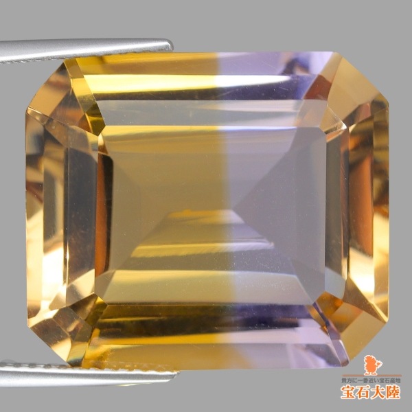 天然アメトリン 25.37ct 【ゴールド&ラベンダー】 ボリビア
