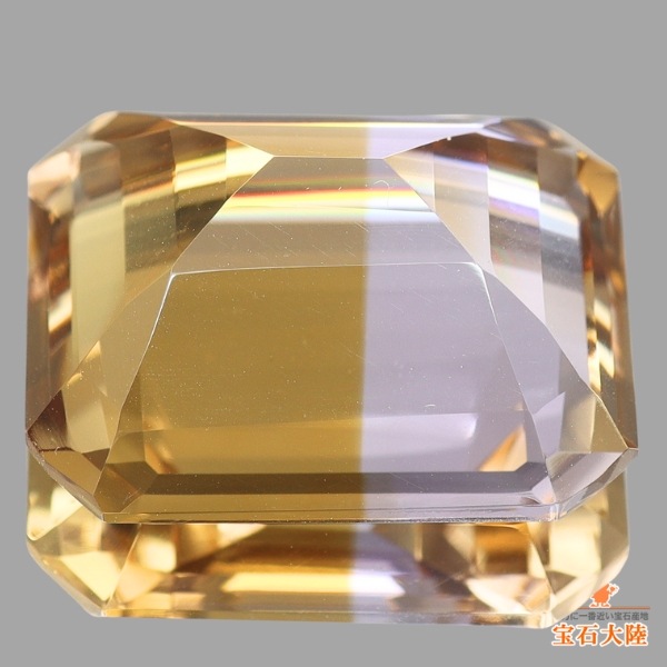 天然アメトリン 25.37ct 【ゴールド&ラベンダー】 ボリビア