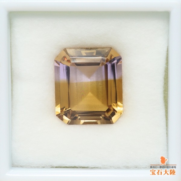 天然アメトリン 25.37ct 【ゴールド&ラベンダー】 ボリビア