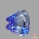 天然ゾイサイト 0.83ct 【マルチブルー】 トリリアントカット