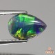 天然ブラックオパール 0.77ct 【グリーン】　大きく動く遊色