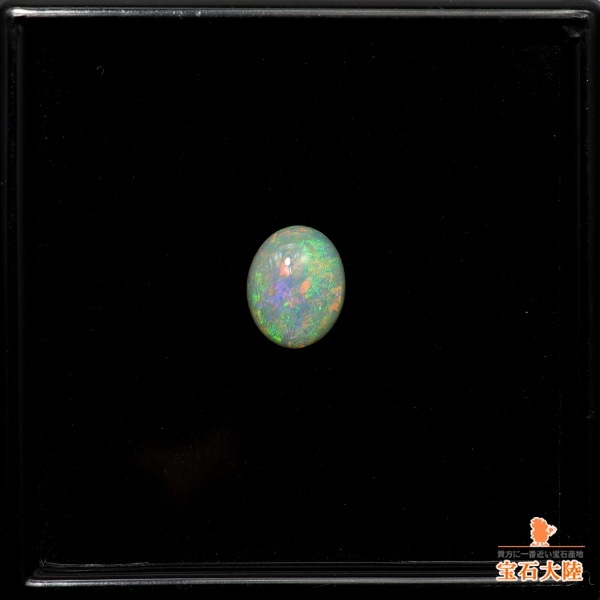 天然ホワイトオパール 1.56ct 【グリーン・美遊色】 オーストラリア