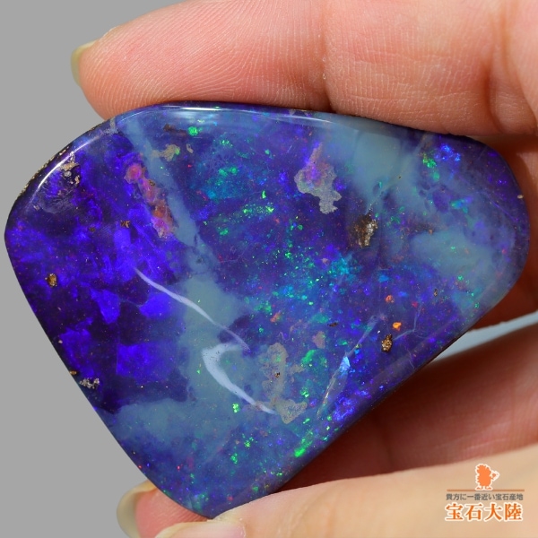 天然ボルダーオパール 101.04ct 【天の川のような遊色