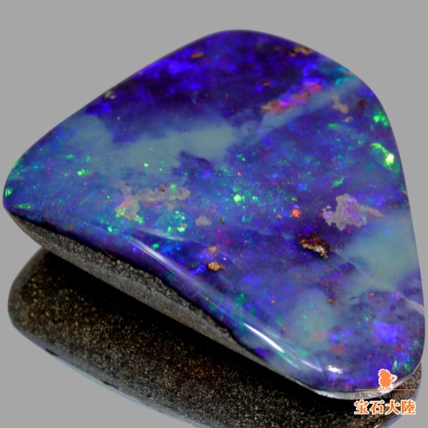 天然ボルダーオパール 101.04ct 【天の川のような遊色