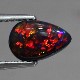 天然ブラックオパール 1.06ct 【レッド・オン・ブラック】