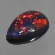 天然ブラックオパール 1.06ct 【レッド・オン・ブラック】