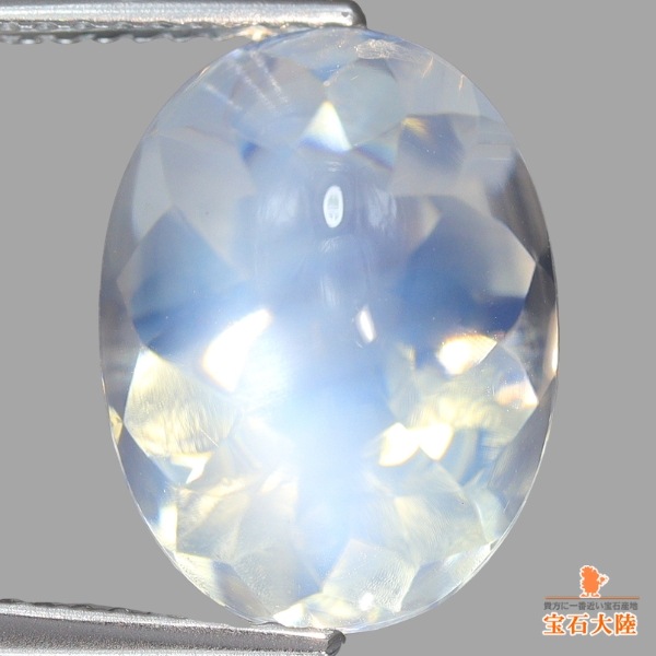 天然ムーンストーン 6.34ct 【神秘的ブルーシラー】高品質バフトップ