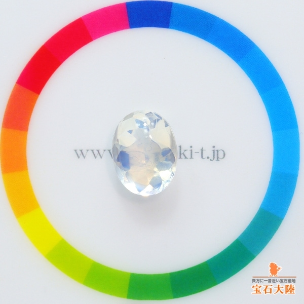 天然ムーンストーン 6.34ct 【神秘的ブルーシラー】高品質バフトップ