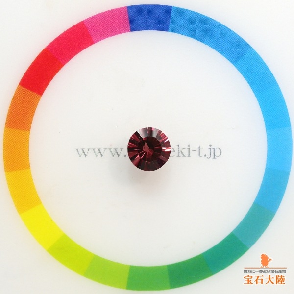天然ロードライトガーネット 1.56ct 【コンケーブカット】 モザンビーク