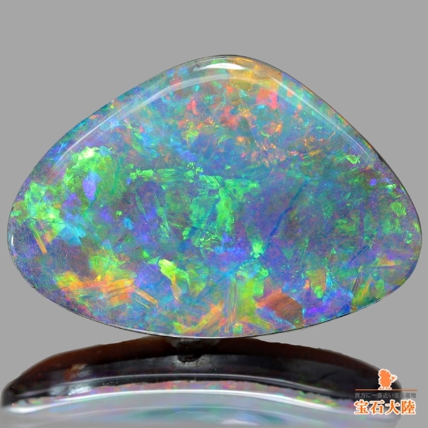 天然ボルダーオパール 9.05ct 【鮮烈ネオン遊色】 オーストラリア