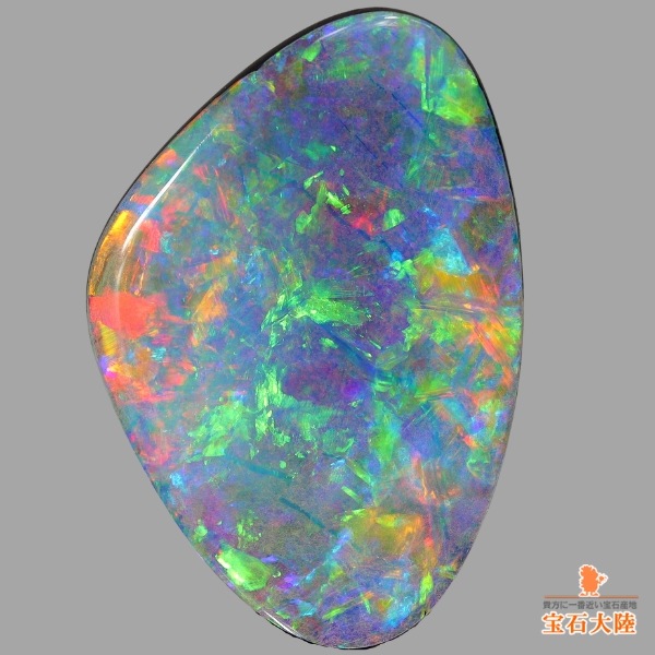 天然ボルダーオパール 9.05ct 【鮮烈ネオン遊色】　オーストラリア