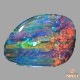 天然ボルダーオパール 3.16ct 【芸術的美遊色】 絶賛!!希少パターン　日独鑑別書