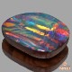 天然ボルダーオパール 3.16ct 【芸術的美遊色】 絶賛!!希少パターン　日独鑑別書