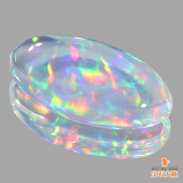 天然ウォーターオパール 2.26ct 【マルチ遊色】メキシコ 