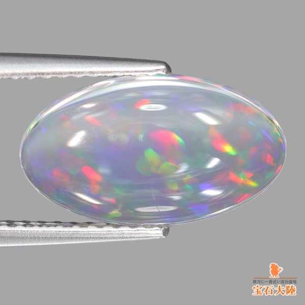 天然ウォーターオパール 2.26ct 【マルチ遊色】メキシコ 