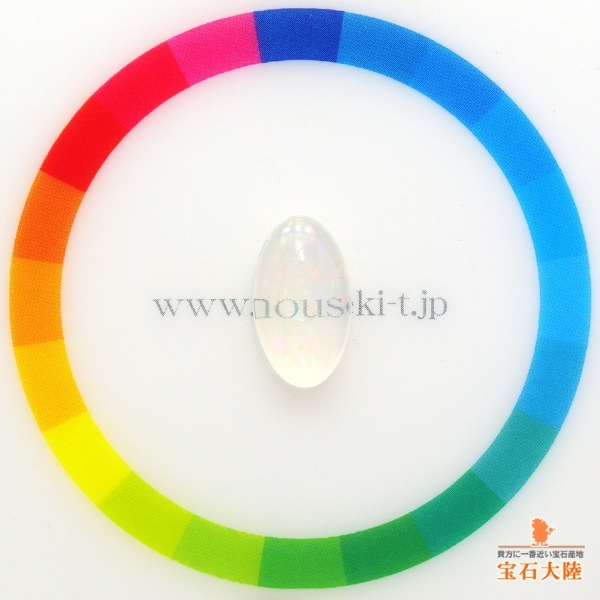 天然ウォーターオパール 2.26ct 【マルチ遊色】メキシコ 