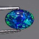 天然ブラックオパール 1.07ct【本筋グリーン】 高品質