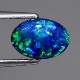 天然ブラックオパール 1.07ct【本筋グリーン】 高品質