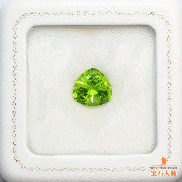 天然ペリドット 5.09ct 【オリーブグリーン】 美色 ミャンマー