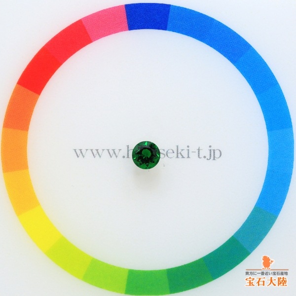 4.5ｍｍ◇天然ツァボライトガーネット 【濃色グリーン】 タンザニア 