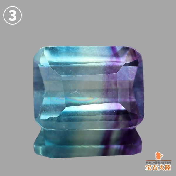 8×6mm 天然フローライト 【マルチカラー】 ◇セレクト