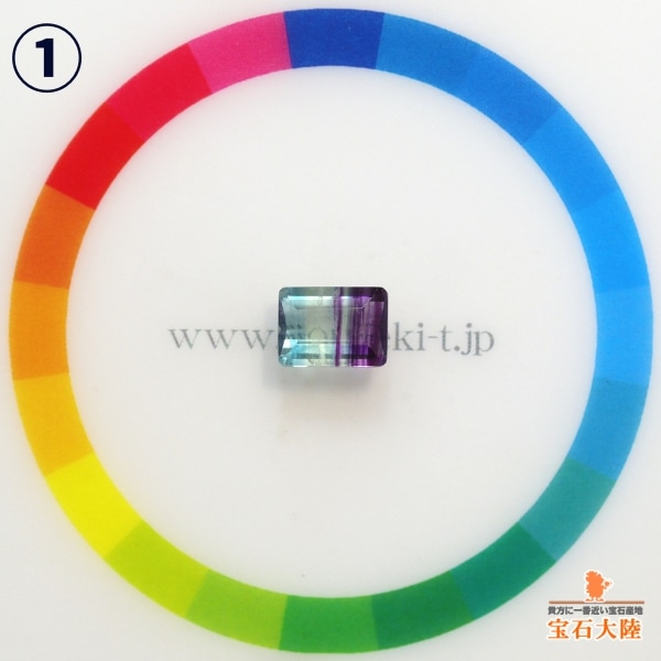 8×6mm 天然フローライト 【マルチカラー】 ◇セレクト