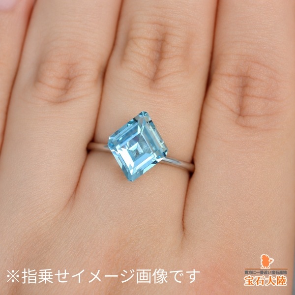 再入荷★特大スクエアマントンsoleá★アクアマリン 天然アクアマリン 2.11ct 【アメリカンカット】 マダガスカル