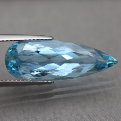 7.16ct【非加熱・サンタマリアブルー】天然アクアマリン