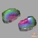 天然トリカラートルマリン 0.79ct/2P 【パライバ】 ペア スライス ブラジル