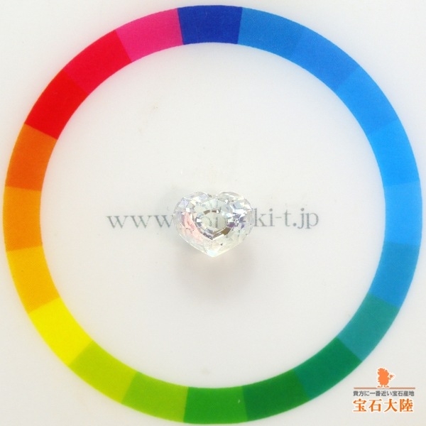天然アンデシンラブラドライト 2.36ct 【レインボーシラー】 ハート