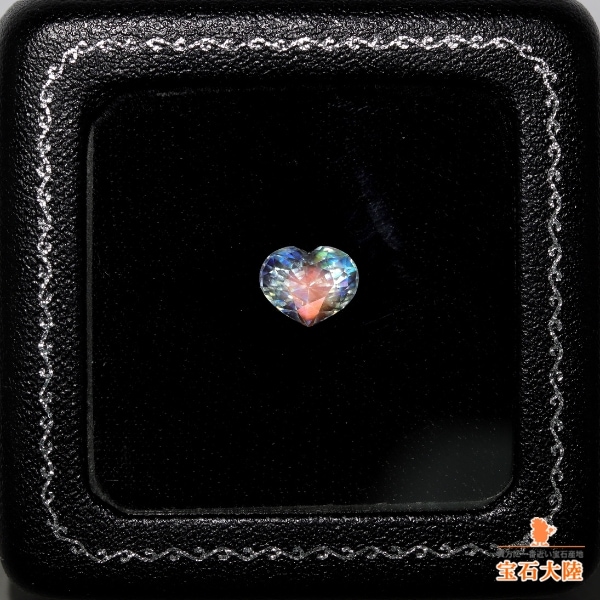 センラ ハート リングライト 2個 天然スフェーン 2.76ct ハートシェイプ 天然ラブラドライト