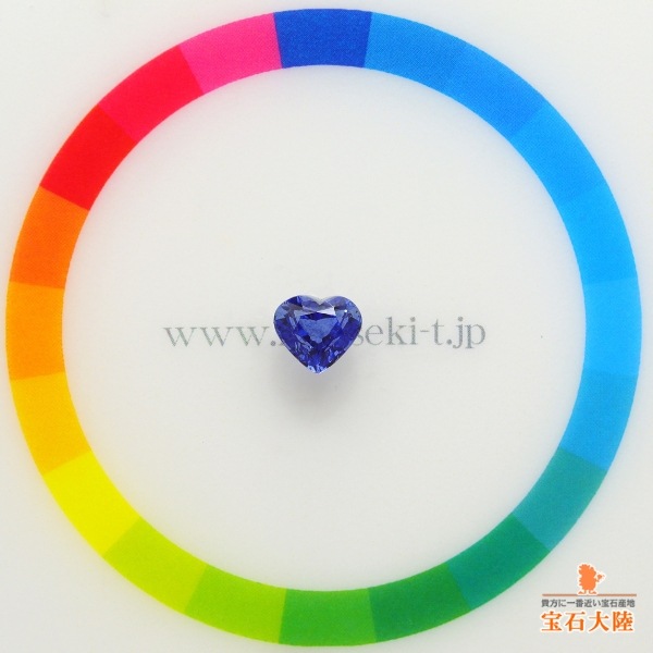 天然サファイア 1.27ct 【コーンフラワーブルー】ハート