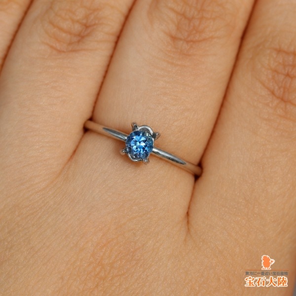 天然アクアマリン 0.26ct 【非加熱】 ブラジル・Tatu産