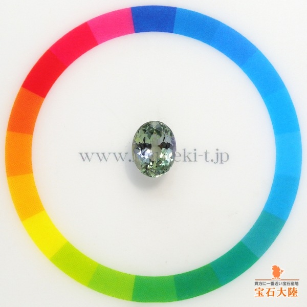 天然ゾイサイト 2.22ct 【マルチカラー】 タンザニア