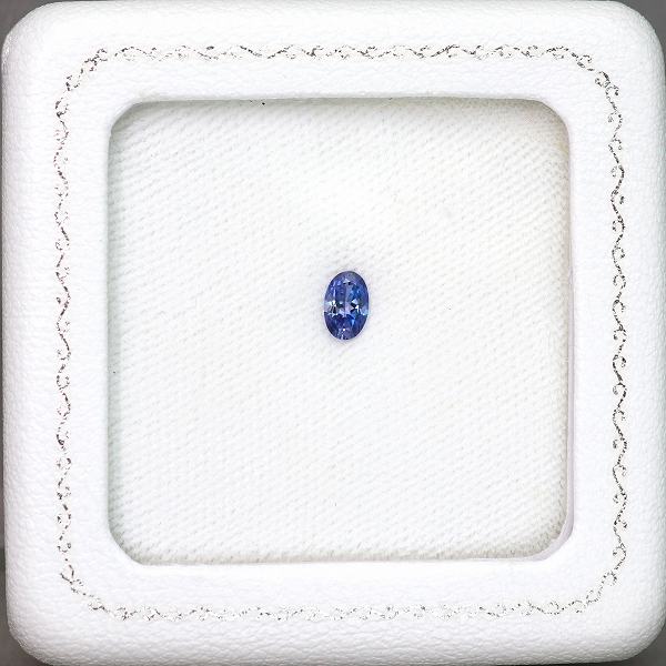 天然ベニトアイト 0.42ct 【煌めく美発色ブルー】 オーバル