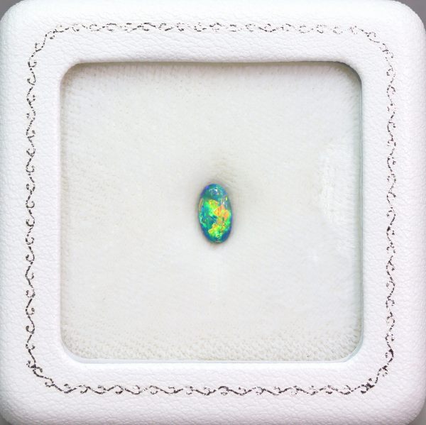 天然ブラックオパール 0.72ct 【カラフル美遊色】 鮮明