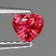 天然ルビー 0.31ct 【ピンキッシュレッド】 ハート　日独ミニ鑑別付