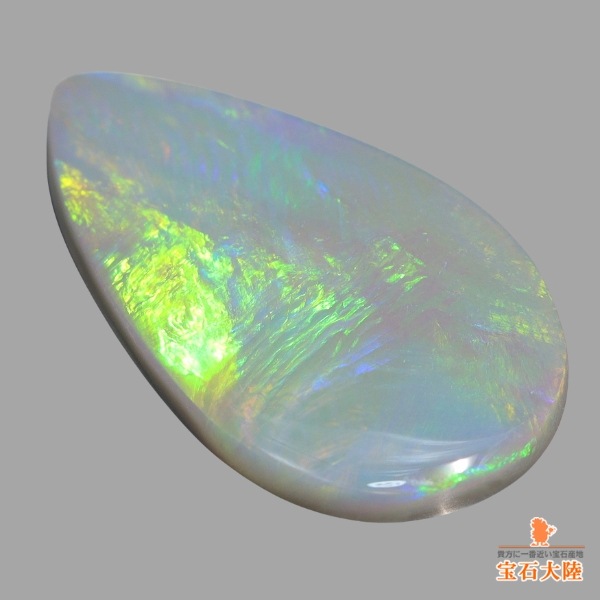 天然オパール 3.45ct 【ミルキーグリーン遊色】 オーストラリア